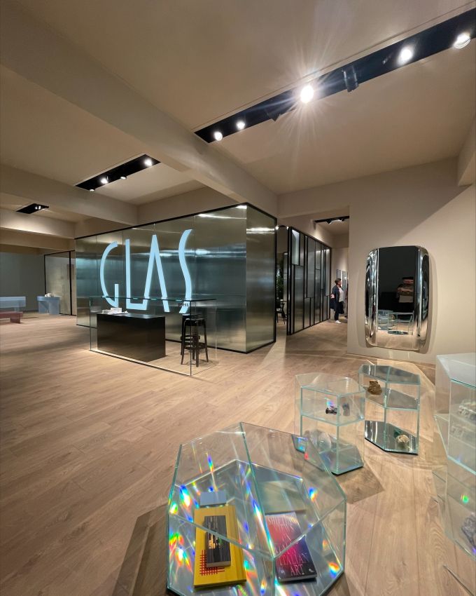 Glass Design stand at Salone del Mobile 2022