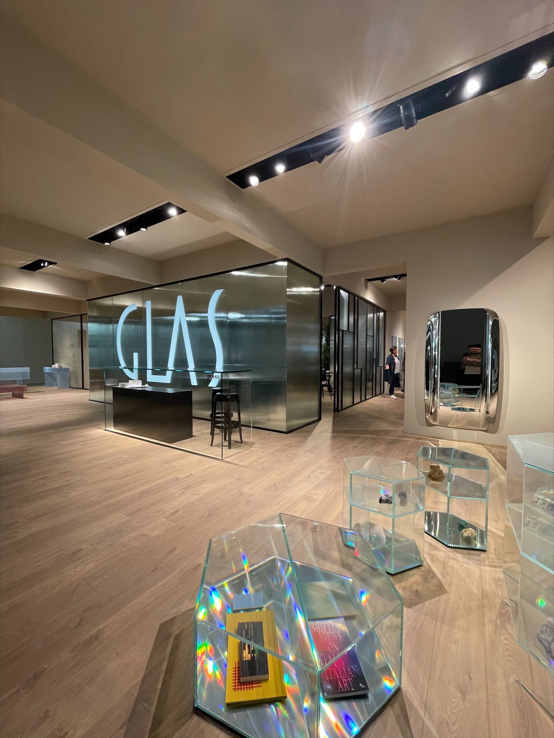 Glass design 2022 Booth at Salone del Mobile 2022