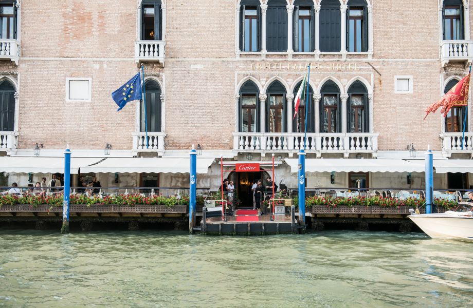 Allestimento evento Cartier durante il festival del Cinema di Venezia 2022