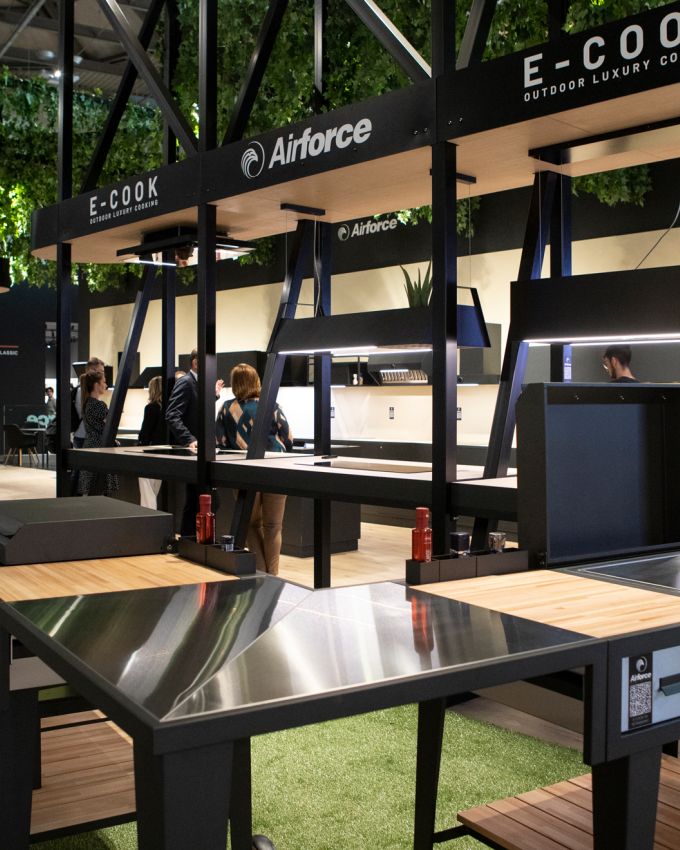 Airforce booth during Milano Design Week 2022